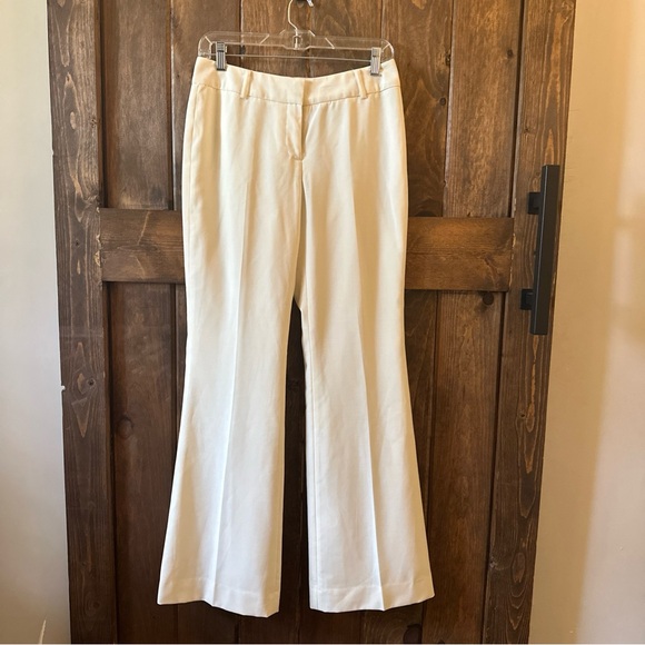 Anne Klein Women’s wide leg Dress Suit Pants Cream/ivory With Lining Size 2 - Picture 1 of 7